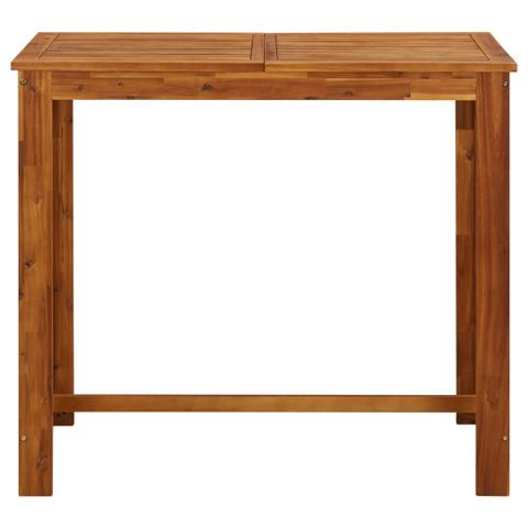 Vidaxl Bar Table Solid Acacia Wood 120X60X105 Cm | Vidaxl.com.au pertaining to From Function to Focal Point How to Maximize Your Acacia Bar Table